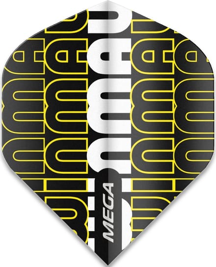 Winmau Mega Standard Yellow - Dart Flights