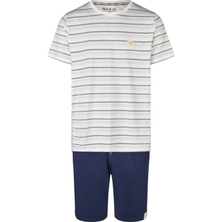 Phil & Co Heren Shortama Korte Pyjama Set Gestreept - Maat L