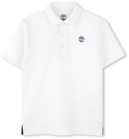 Timberland T60437 Korte Mouw Poloshirt Wit 5 Years Jongen