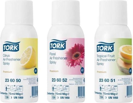 Tork 12st 236056 Premium luchtverfrisser mixed 75ml doos à 12 bus (236056)