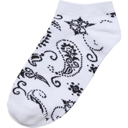 Urban Classics - Bandana pattern 5-pack Enkelsokken - 47/50 - Wit