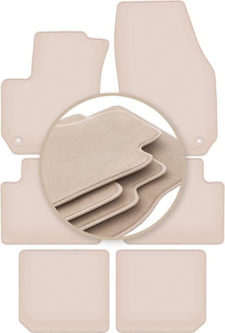 PREMIUM beige vloermatten voor: Opel Zafira B minivan 2005-2014