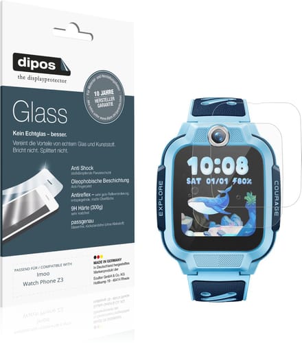 dipos – 2x Matte Pantserfolie geschikt voor Imoo Watch Phone Z3 | 9H Screenprotector