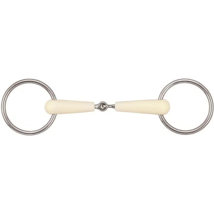 2 ring bit voor enkelgebroken afneembare paarden Soyo Happy mouth