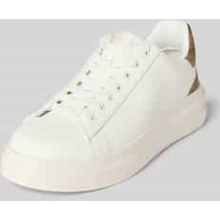 Lace-Up Sneakers with Rubber Sole Wo - White