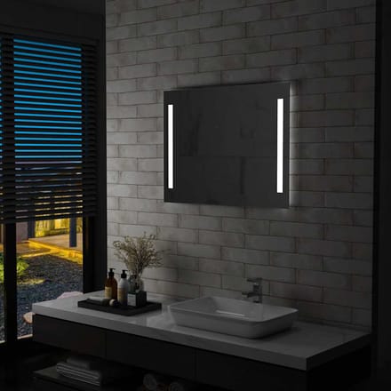 VidaXL LED-wandspiegel voor de badkamer 80 x 60 cm