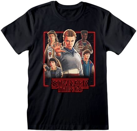 Stranger Things shirt - Characters in Glowing Box M