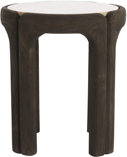 Light & Living - Bijzettafel ALI - Ø45x50 cm - Grijs