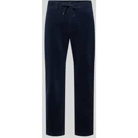 Tapered fit corduroy broek met structuurmotief