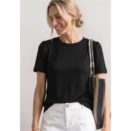 Shirt met gerimpelde mouwen