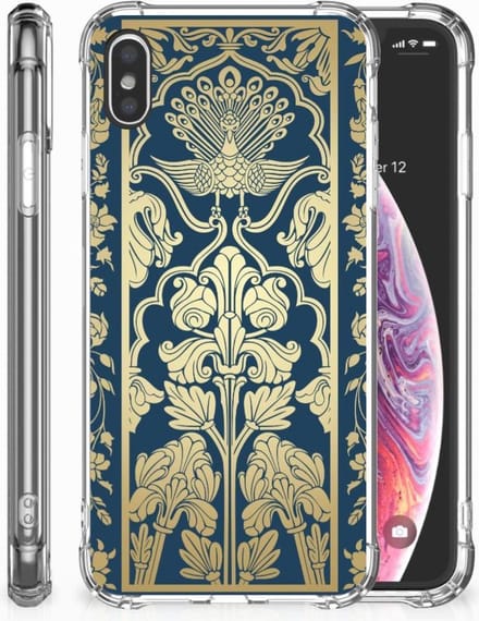 Apple iPhone Xs Max Case Beige Flowers