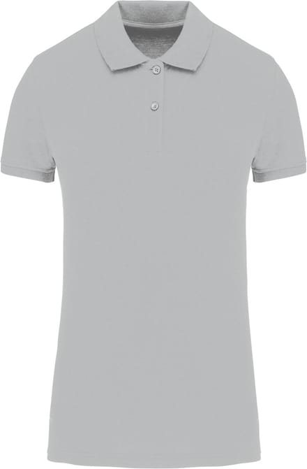Kariban Piqué-damespolo Bio180 K2026 - Snow Grey - S