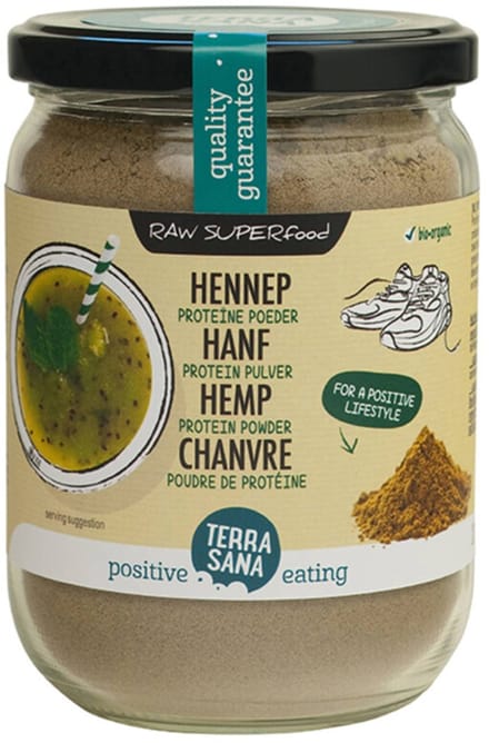 Terrasana Raw Hennep Proteine Poeder - 200 gram - Voedingssupplement