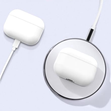 Siliconen case - geschikt voor Airpods Pro - Wit