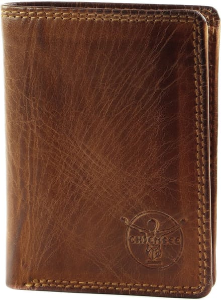 CHIEMSEE Leren Portemonnee Leather Wallet Cognac Bruine
