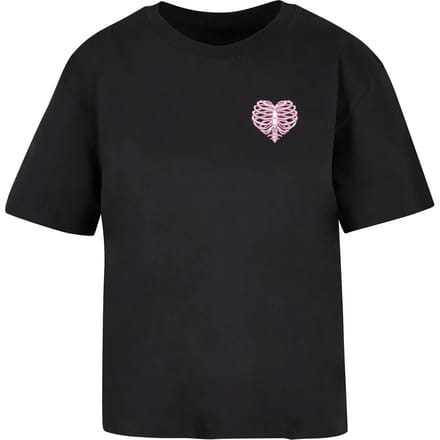 Dames-T-shirt Miss Tee Heart Cage Rose