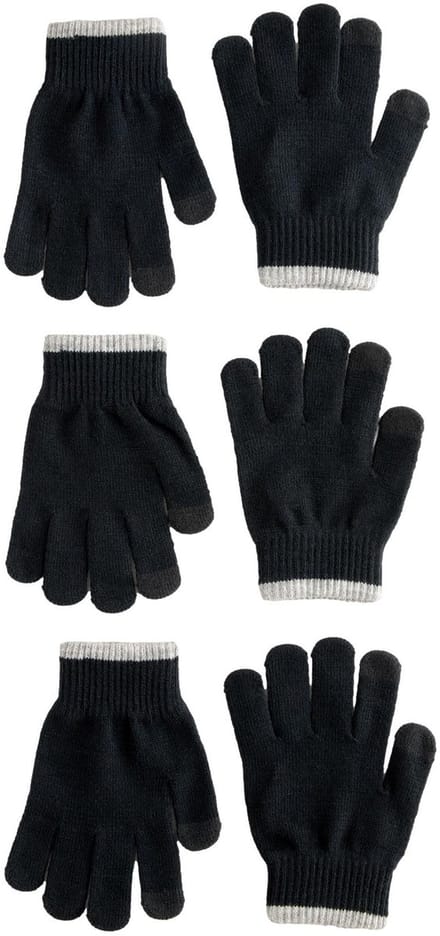 Next - Meisjes - 3 paar magic handschoenen - Zwart