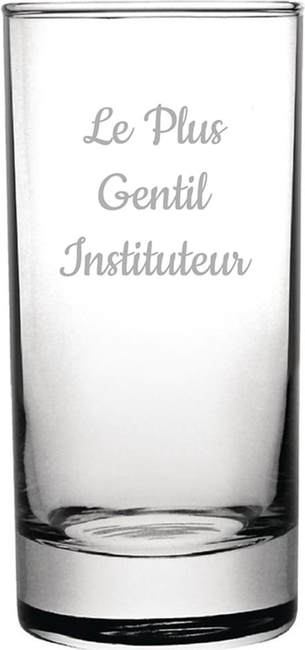 Longdrinkglas gegraveerd - 28,5cl - Le Plus Gentil Instituteur