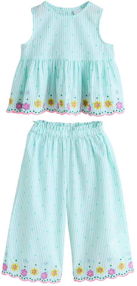 Next - Meisjes - Mouwloze blouse en broek - Groen