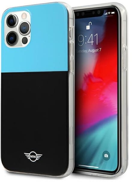 Mini Morris - Beschermhoes - iPhone 12 - Blauw - Color Block
