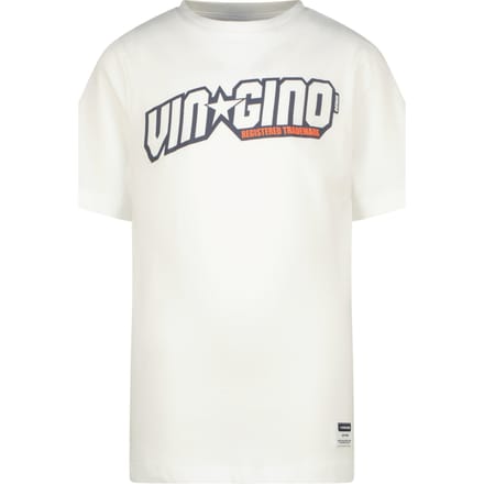 Vingino Basic-logo Real White Maat: 12 | T-Shirts Outlet | Unisex | Wit