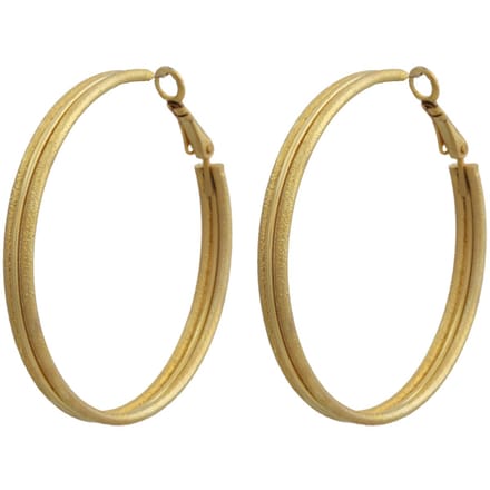 Behave - Oorbellen - Oorringen - Goud kleur - 4,8 x 0,4 cm