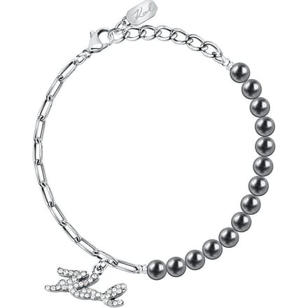 Karl Lagerfeld - KLAYR10 - Armband - Dames - PEARL - 17+3 cm