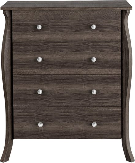 Ludwig-Commode - 4-laden - Grijs Eiken