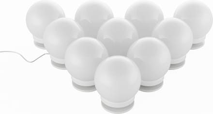 Vicco Toilettafel verlichting – 400 cm Wit