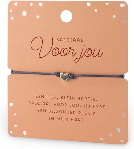 Armband - Hartje - Speciaal voor jou