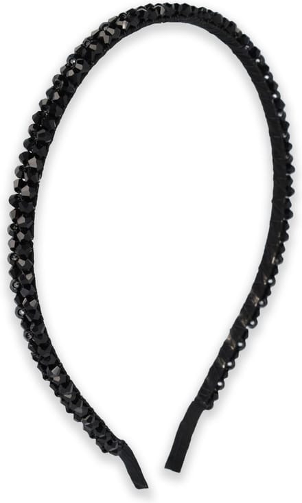 Lajetti Glitter Haarband Zwart - Skinny Diadeem