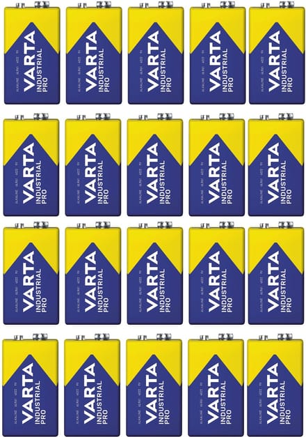 Varta - R9V R-9 6LR61 9V R-9 alkalinebatterijen - 20 stuks