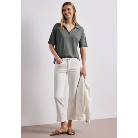 Jersey poloshirt met korte mouwen
