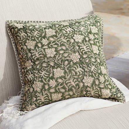 LOBERON Kussenhoes Petitmagny groen