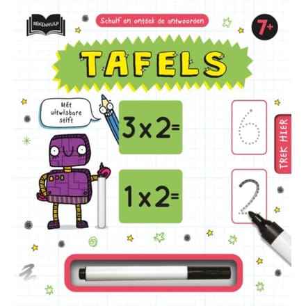 Schuif en ontdek - Tafels Kartonboekjes