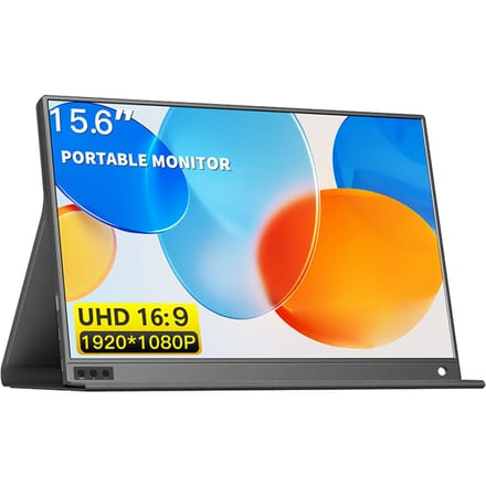 15,6-inch Draagbare Monitor 1080P IPS-Scherm Externe Display Uitgebreide Monitor Compatibel met zwart