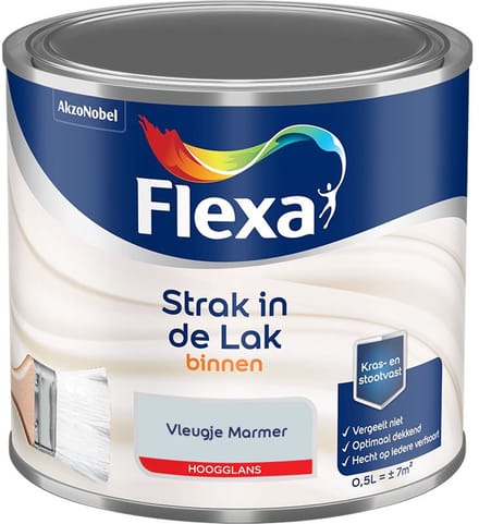 Flexa - Strak In De Lak Binnenlak Hoogglans - Vleugje Marmer - Mengverf - 500 Ml