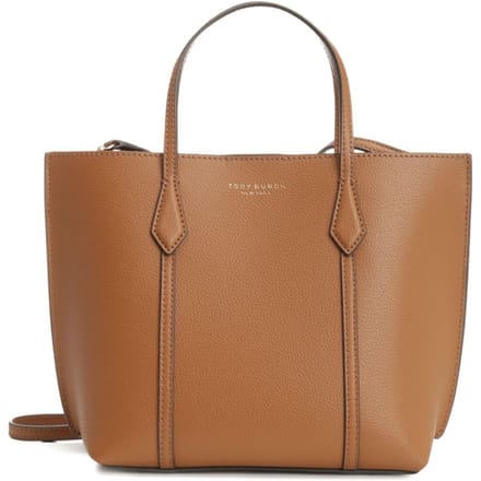 Tory Burch bruine vrouw winkelen perry klein