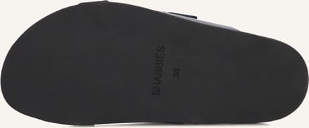 Shabbies Inga Buckles Slippers - Dames - Zwart - Maat 40