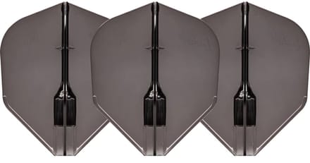L-Style Fantom EZ L3 Shape Clear Black - Dart Flights