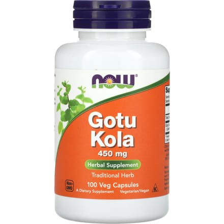 NOW Foods, Gotu Kola, 450 mg, 100 Veggie Capsules