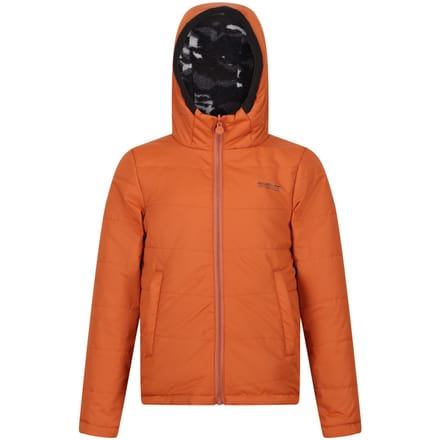 Regatta Kinder/Kinder Kyrell Camo Omkeerbaar Jasje (Gebrand Koper/Zwart)