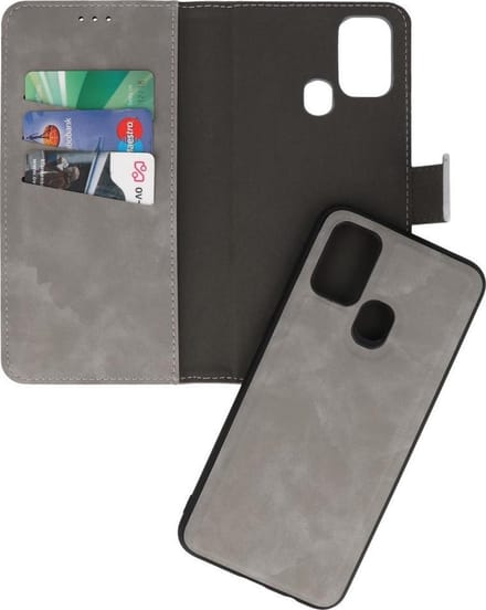 Bestcases 2 in 1 Book Case Telefoonhoesje Samsung Galaxy M31 - Grijs