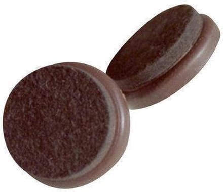 Qlinq Viltglijder Zelfklevend - Bruin - 40 mm - 8 Stuks
