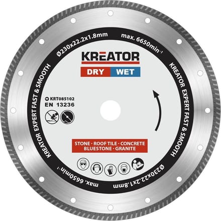 Kreator  KRT085102  Diamantschijven set – Ø230MM