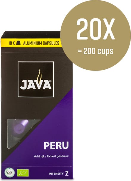 JAVA Koffiecapsules Peru bio - Nespresso®* compatibel - 20 stuks