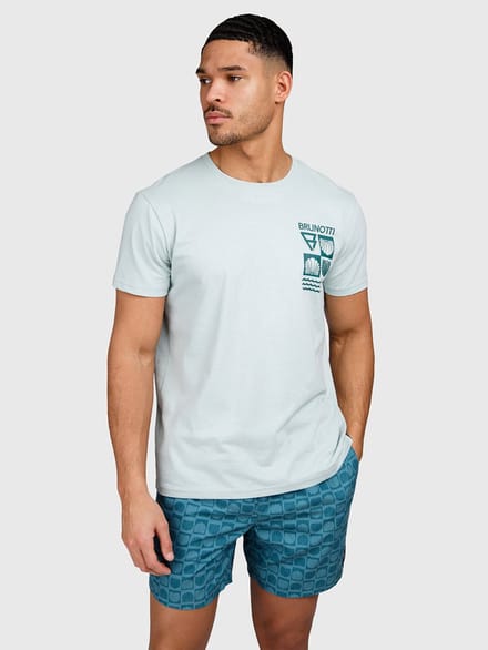 Brunotti - Jelledee - T-Shirt Mist - 100% Katoen - Regular Fit - Crewneck - M