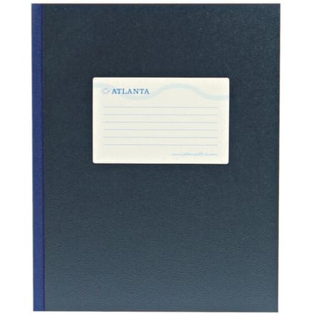 Notitieboek Atlanta 210x165 128blz lijn blauw