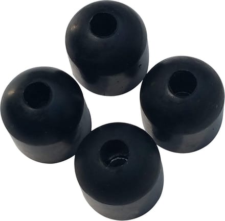 4x Rubber Stootdoppen Schroefbaar voor Schuifdeuren, Kastdeuren en Meer