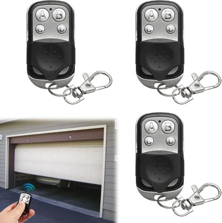 Afstandsbediening Poort - Universele Kloner - Garagedeur Openen - 433 MHz Rolcode - 3 Stuks - Zwart